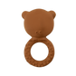Gommu Ring Bear - Natural Rubber Teething Ring: Almond