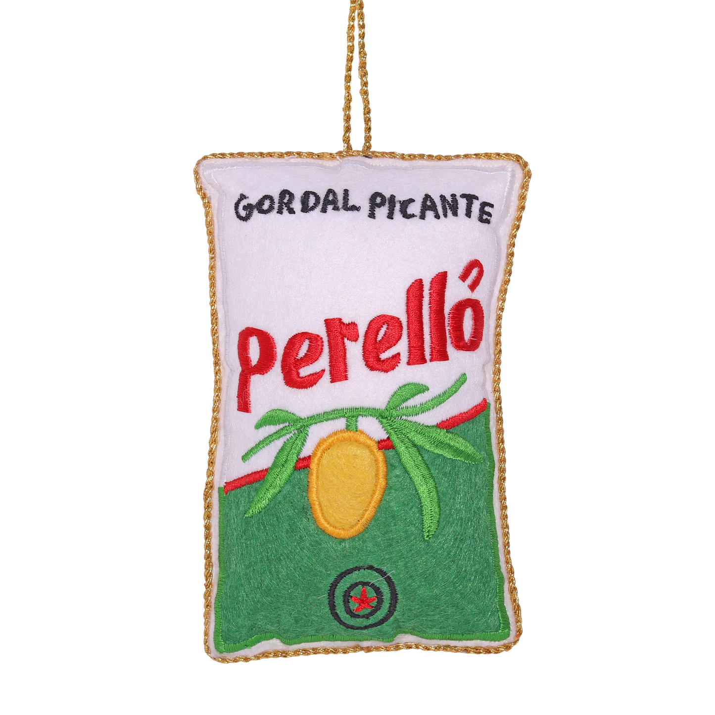 Perelló Olives Embroidered Decoration