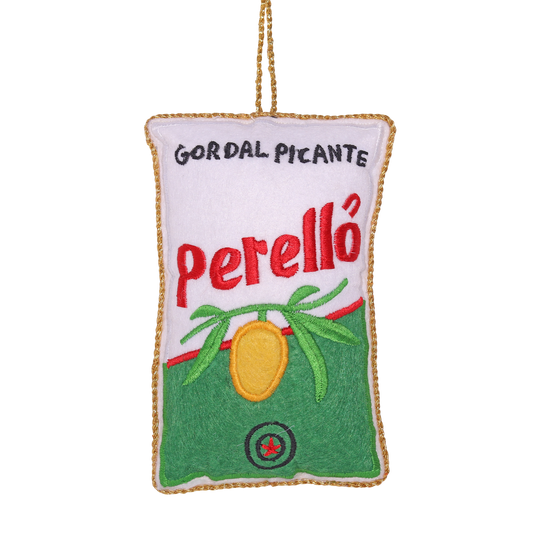 Perelló Olives Embroidered Decoration