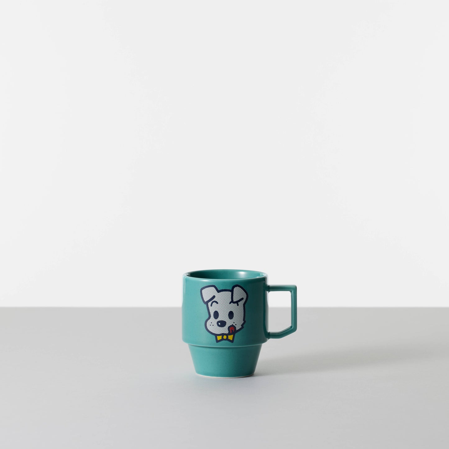 Green / Dog Stackable Hasami Mug