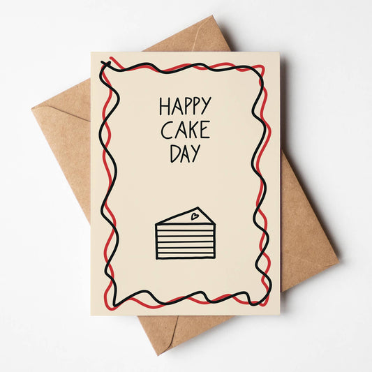 Happy Cake Day Birthday Greeting Card