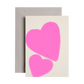 Neon Hearts Greeting Card