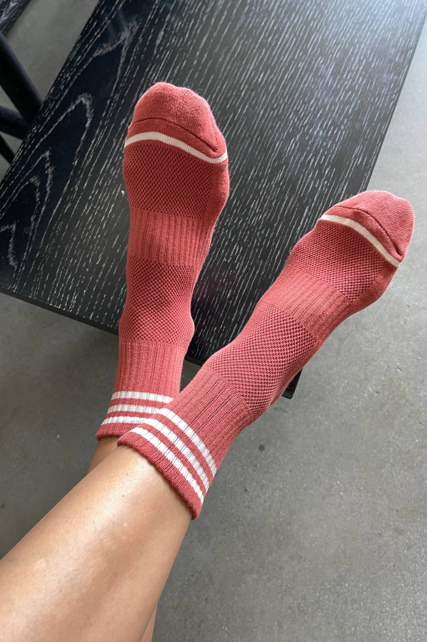 Le Bon Shoppe Terracotta Girlfriend Socks