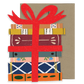 Book Lovers Die Cut Greeting Card