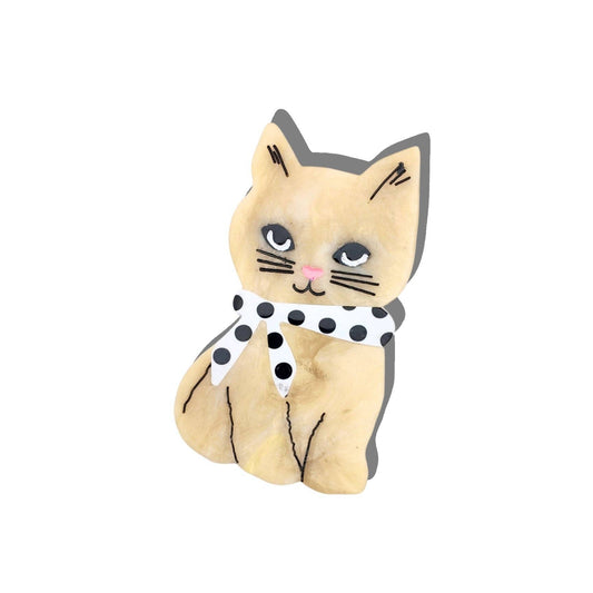 Hand-Painted Scarf Kitten Claw Hair Clip