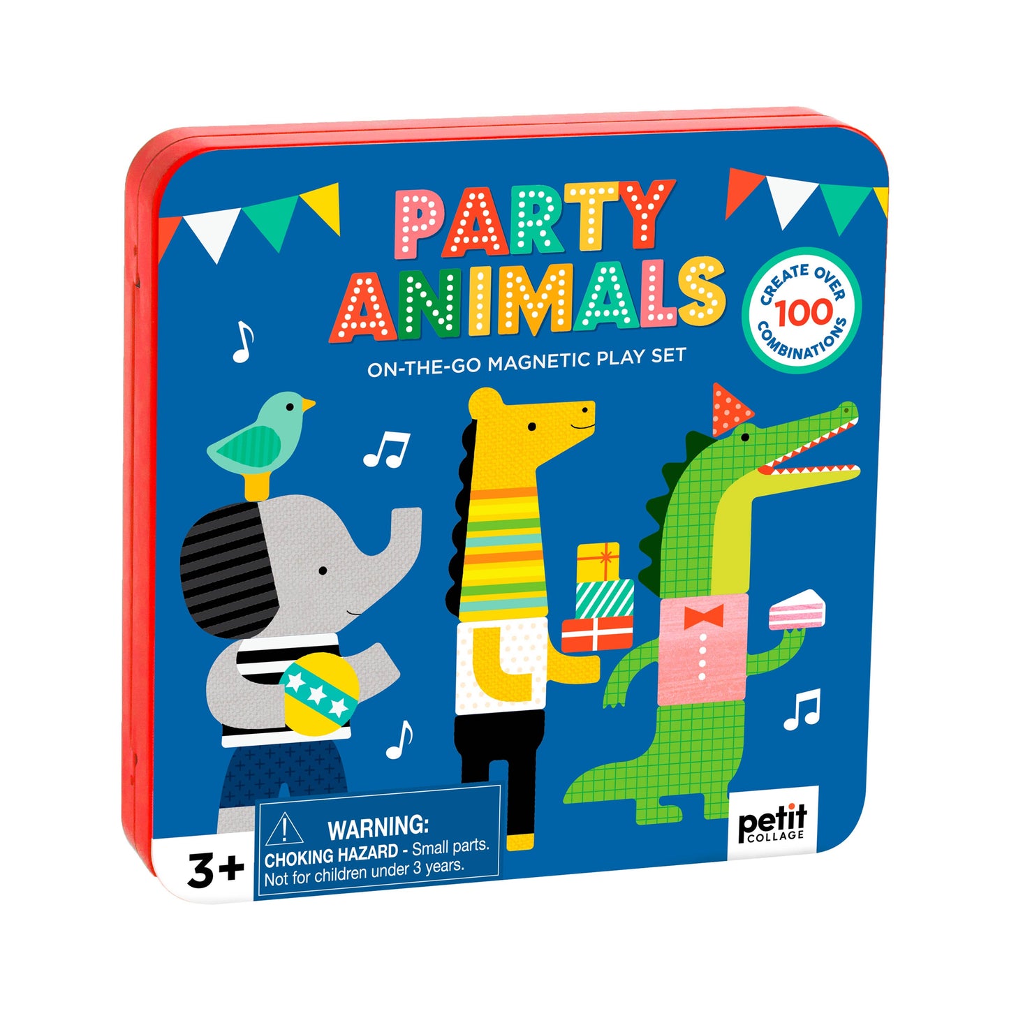 Petit Collage - Party Animals On-the-Go Magnetic Play Set