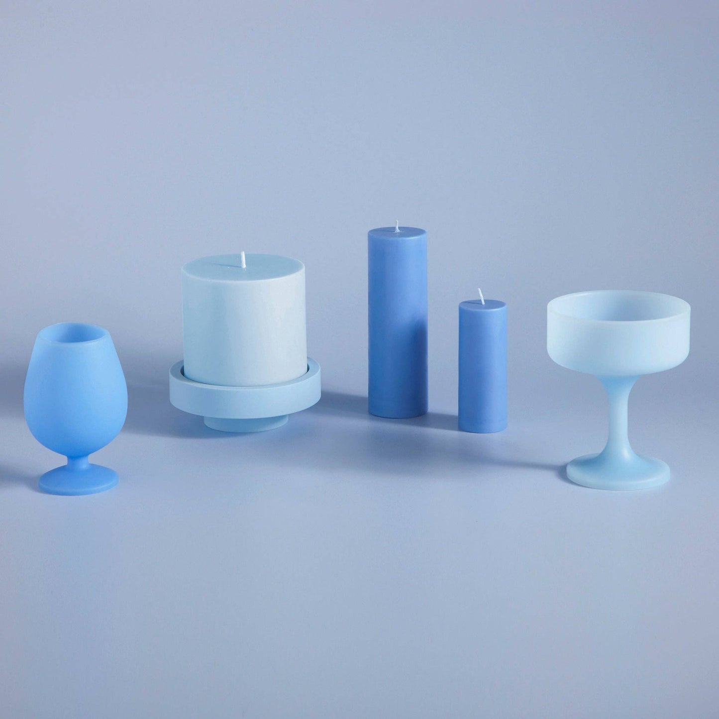 Sky + Kingfisher Stemm Silicone Unbreakable Wine Glasses