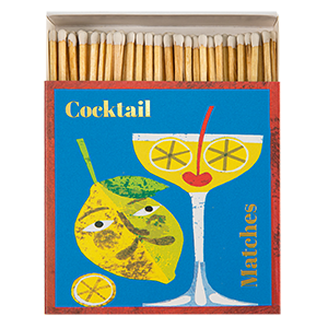 Zesty Cocktail Matches Square Matchbox