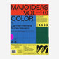 Book cover of 'MAJO IDEAS VOL-1 COLOR' with colorful design and text on a white background