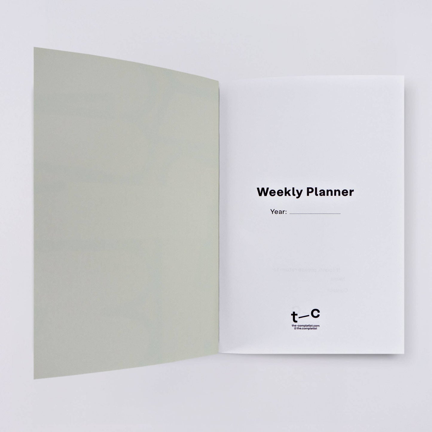 The Completist - Hinoki Undated Weekly Planner Book