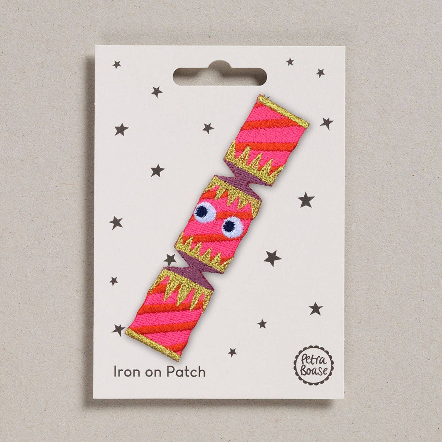 Christmas Cracker Iron on Patch