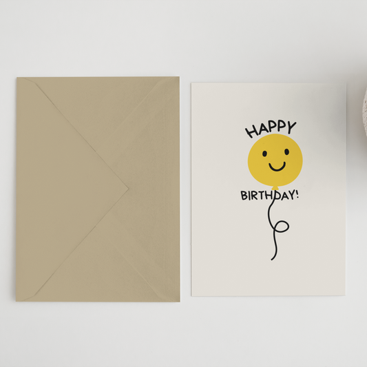 Happy Birthday Balloon Greeting Card