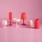 Cherry + Blush Mecc Silicone Unbreakable Cocktail Glasses