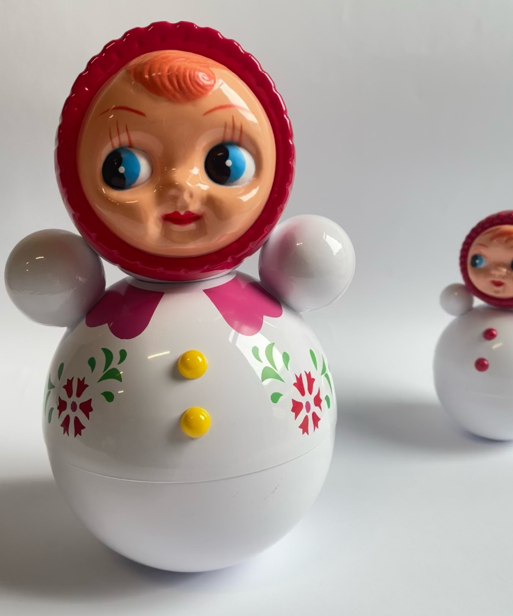 Retro Roly-Poly Doll White XL
