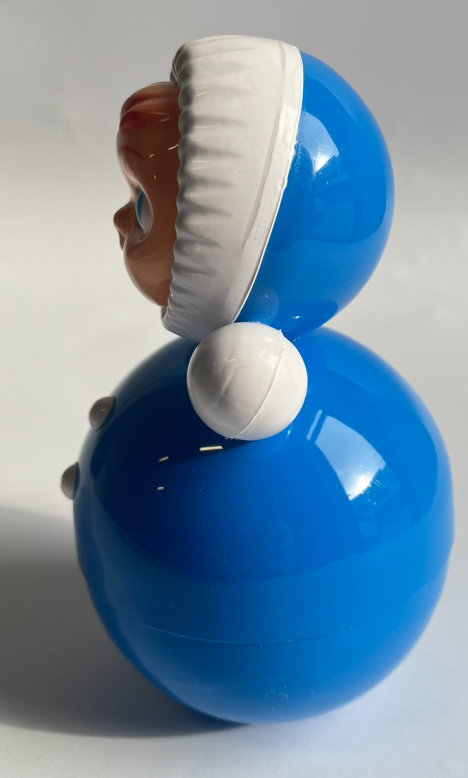 Retro Roly-Poly Doll Blue M