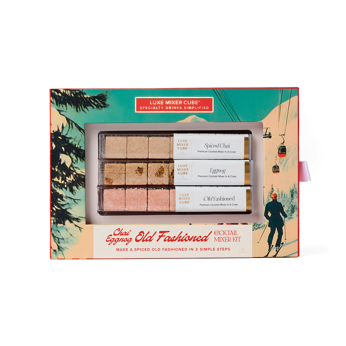 Seasonal Chai & Eggnog Old Fashioned Mixer Kit Cocktail Cubes