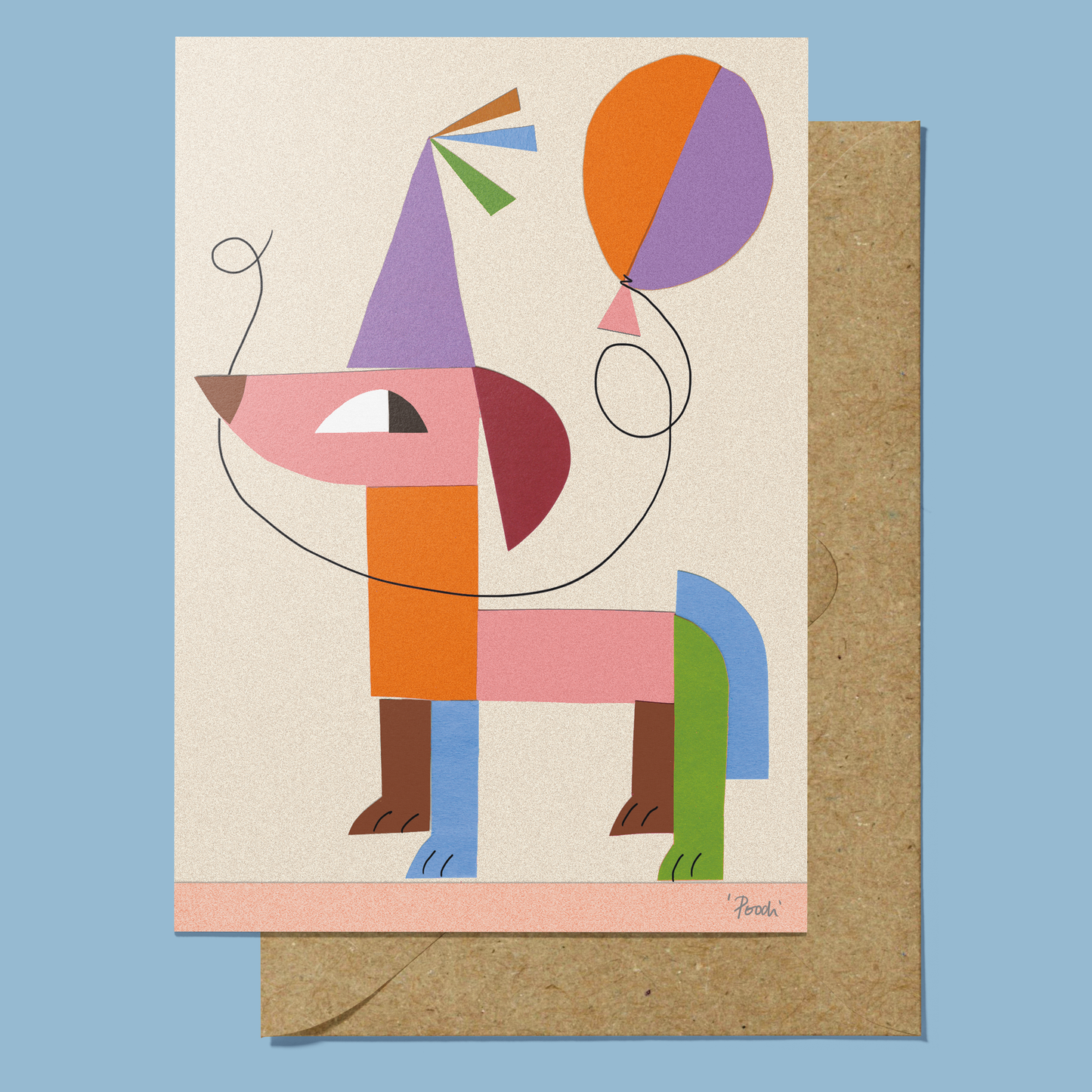 Collage Dog Greeting Card