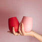 Cherry + Blush Fegg Silicone Unbreable Glases