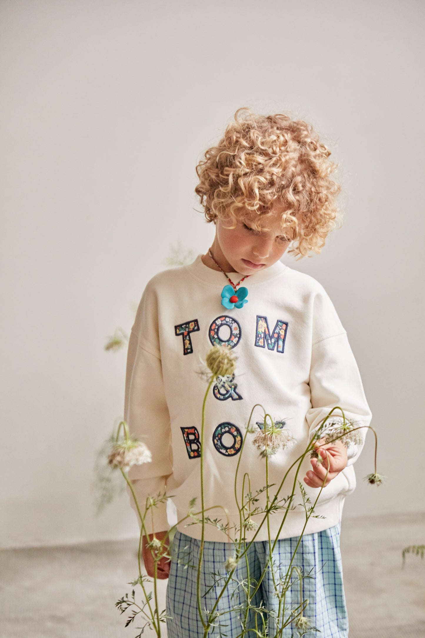 Tom & Boy Floral Logo Sweatshirt