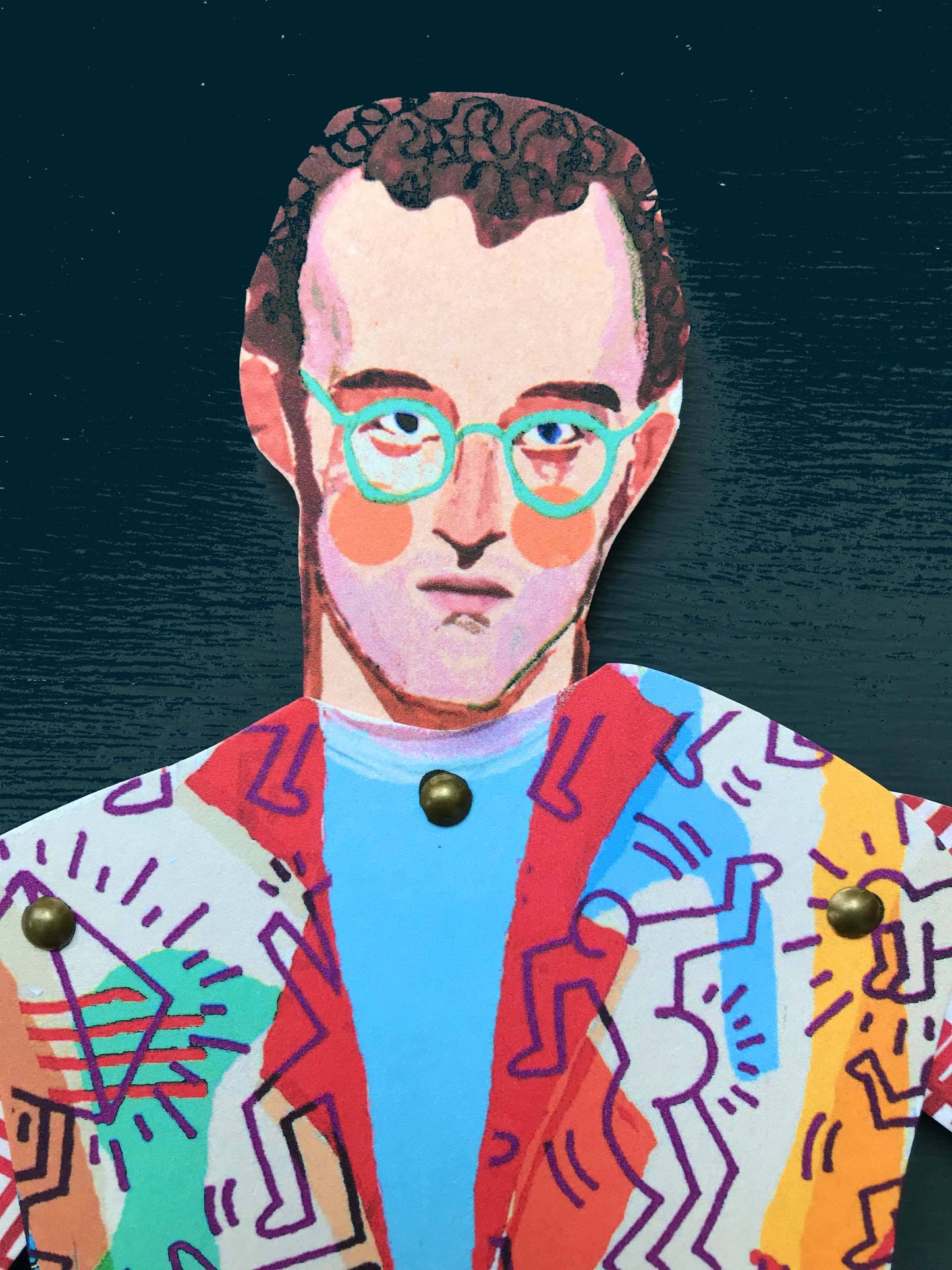 Keith Haring Cut and Make Puppet