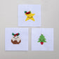 Kawaii Christmas Tree  Cross Stitch Kit In A Matchbox