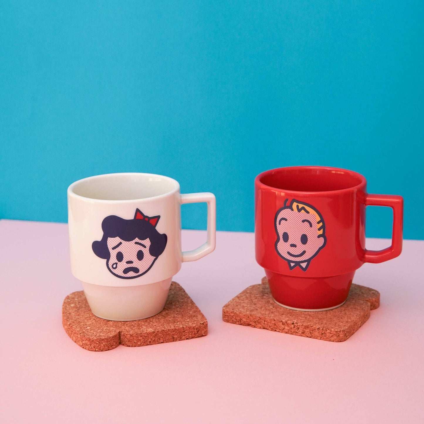 Green / Dog Stackable Hasami Mug