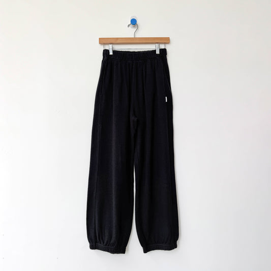 Le Bon Shoppe Black Pointelle Balloon Pants