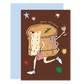 Panettone in Boots Christmas Greeting Card