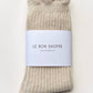 Le Bon Shoppe Linen Natural Scallop Socks