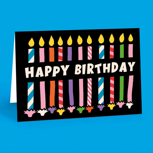 Kaleidoscope Candles Greeting Card