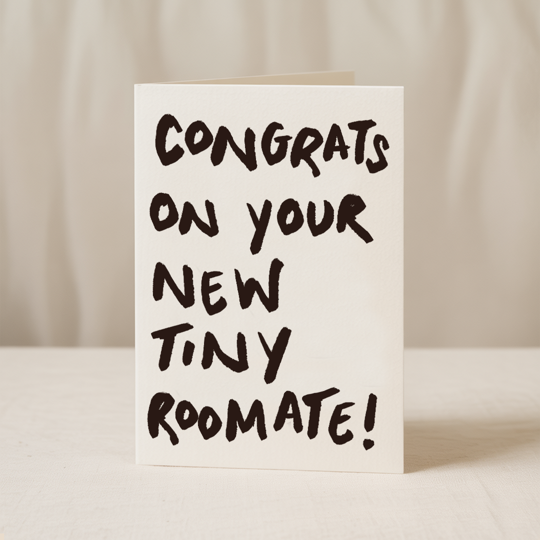 Congrats On Your New Tiny Roommate Greeting Card