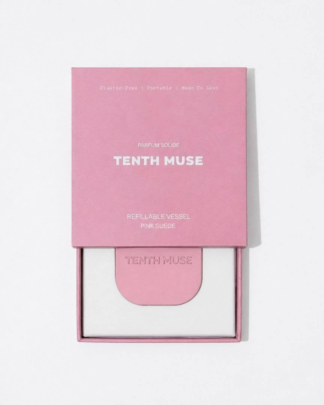Tenth Muse Pink Suede Refillable Vessel