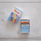 Kawaii Rainbow Arc  Mini Cross Stitch Kit  In A Matchbox