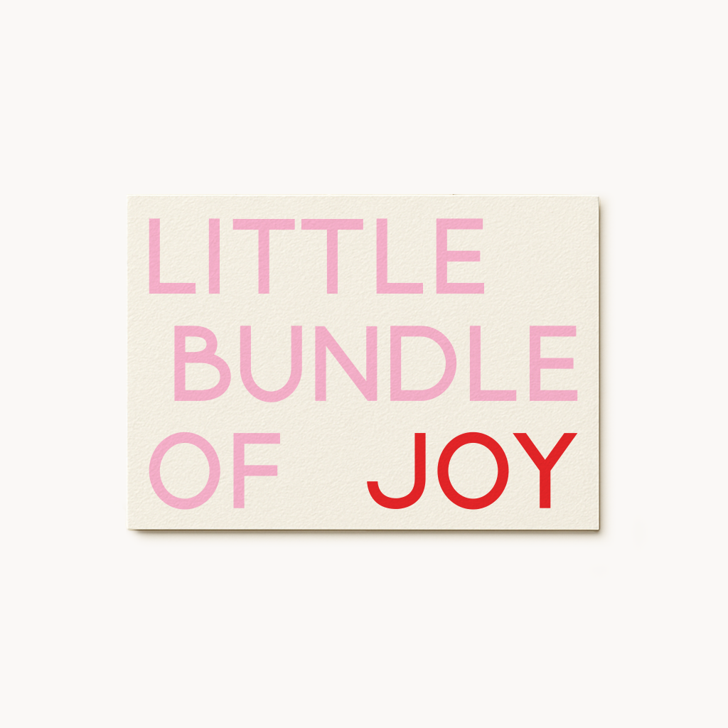 Bundle Of Joy Pink Greeting Card