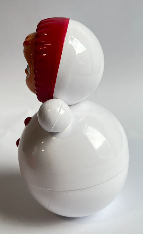 Retro Roly‑Poly Tumbler Doll White M