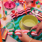 Multicoloured Stripe Pattern Christmas Crackers