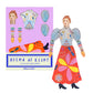 Hilma af Klint paper doll with accessories on a white background