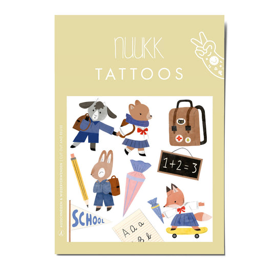 Schoolchild Organic Temporary Tattoos