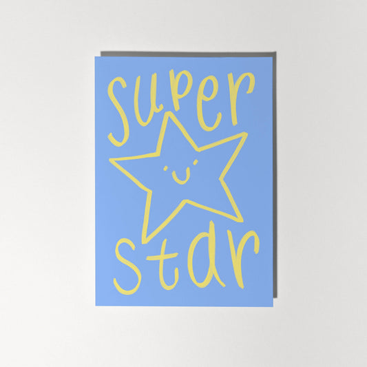 Super Star Greeting Card