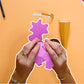 Colourful ice cream-themed paper craft with an ice cream cone and box on a white background