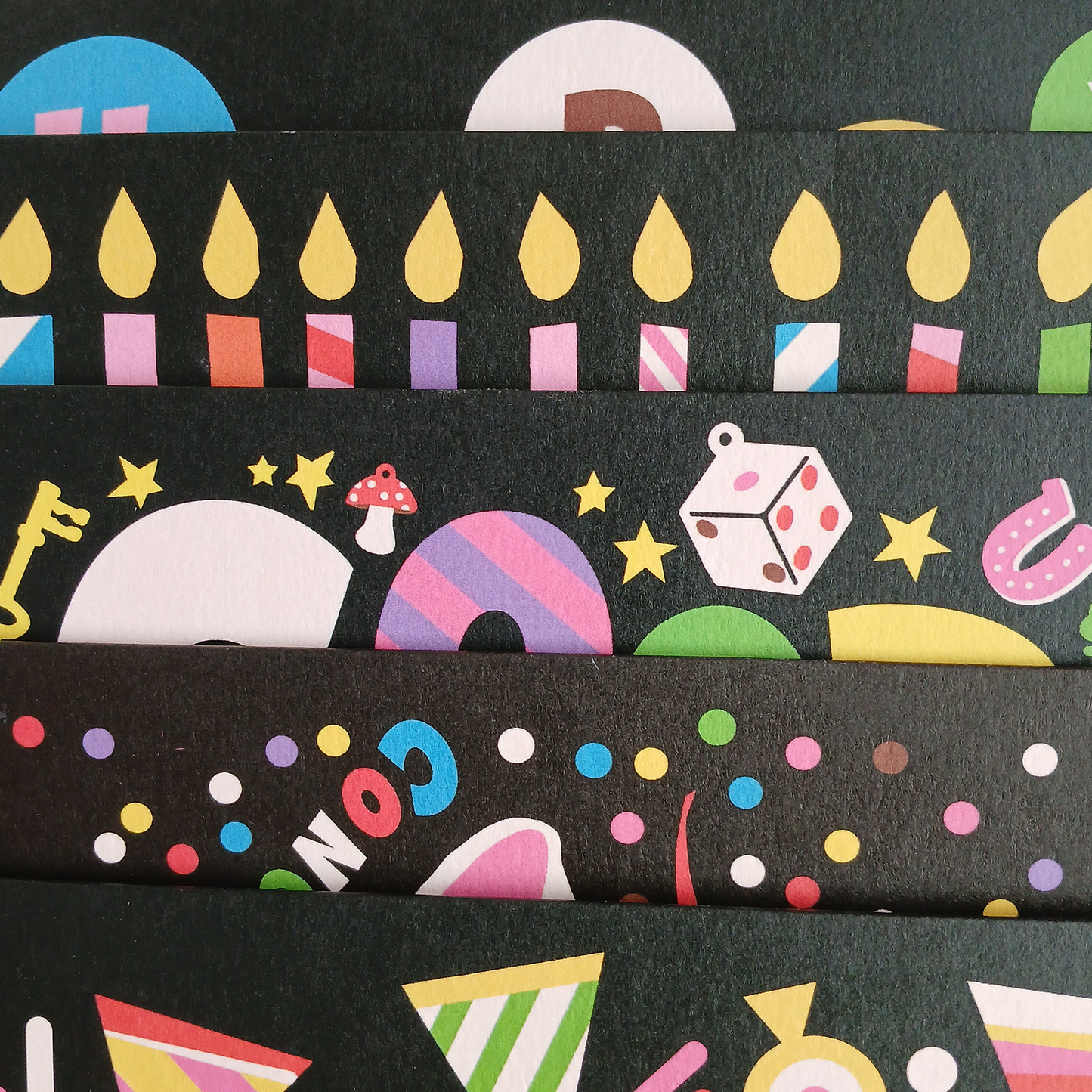 Kaleidoscope Balloons Greetings Card