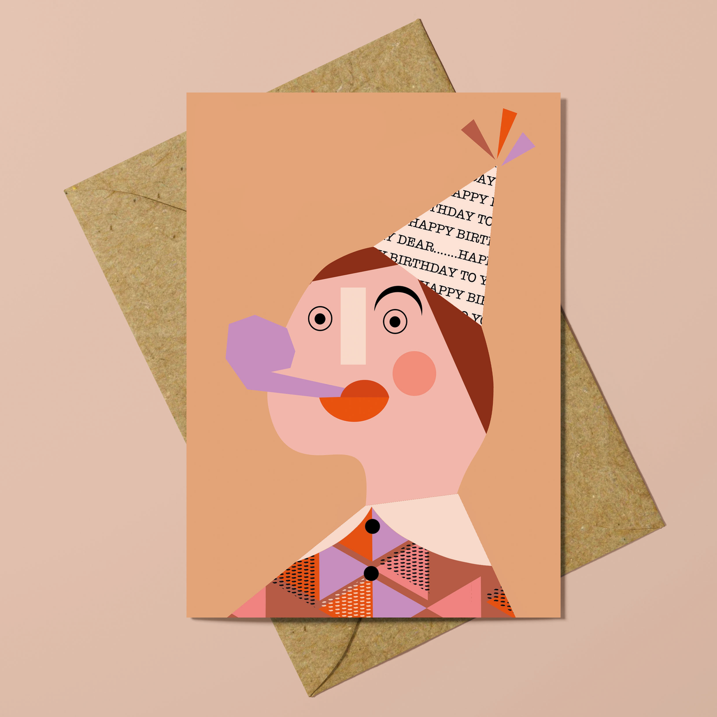 Lilac Pipe Greeting Card