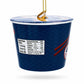 Instant Noodle Cup Glass Christmas Ornament