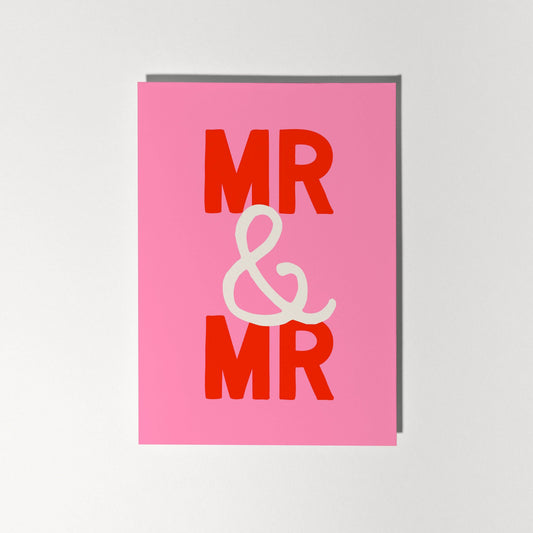Mr & Mr Greeting Card