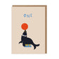 Circus Seal 1st Birthday Card