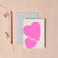 Neon Hearts Greeting Card