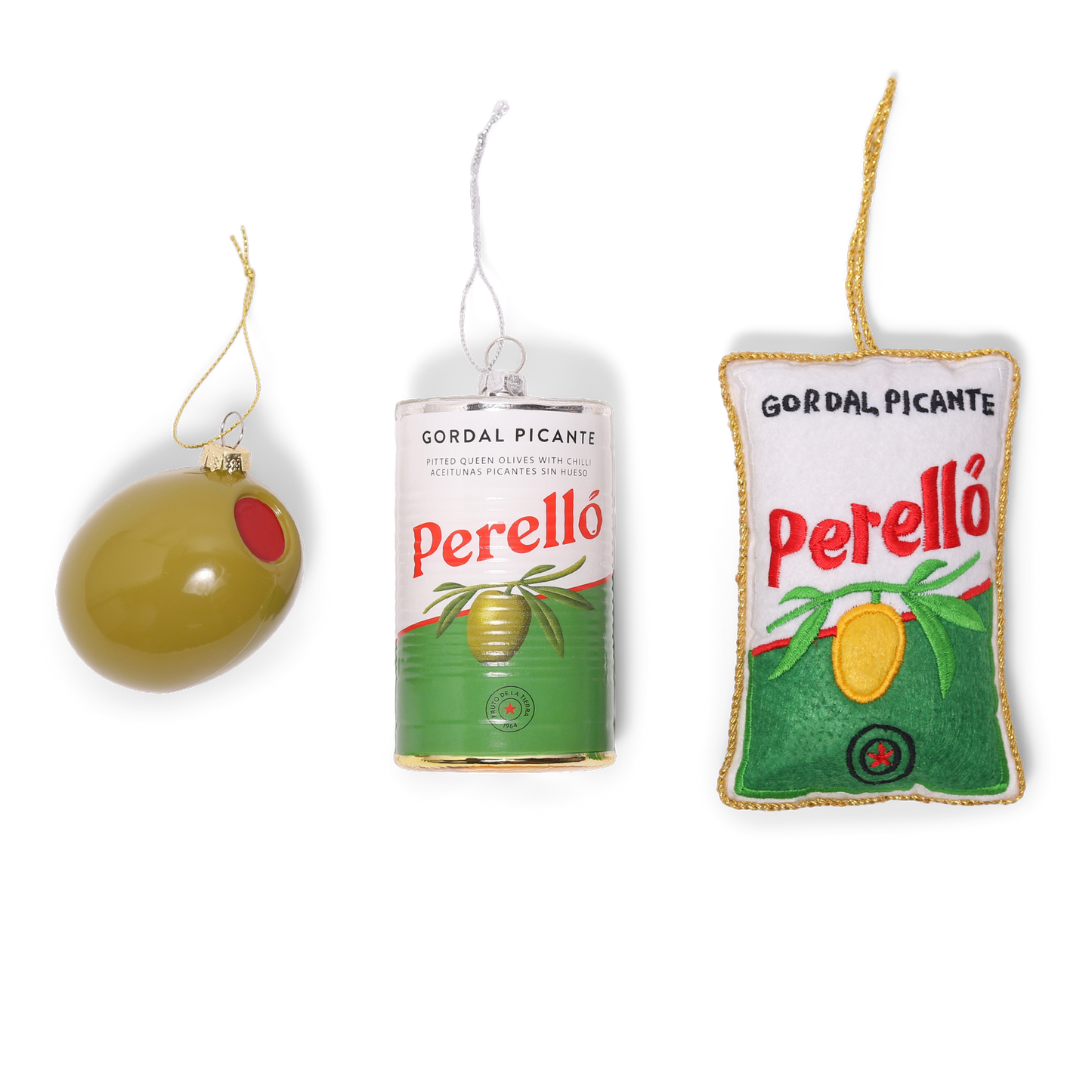 Perelló Olives Embroidered Decoration