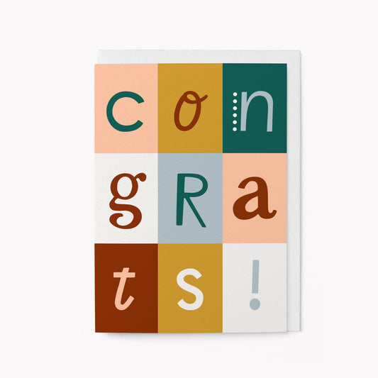 Graphic Factory - Congrats - Greeting card: Biodegradable cello
