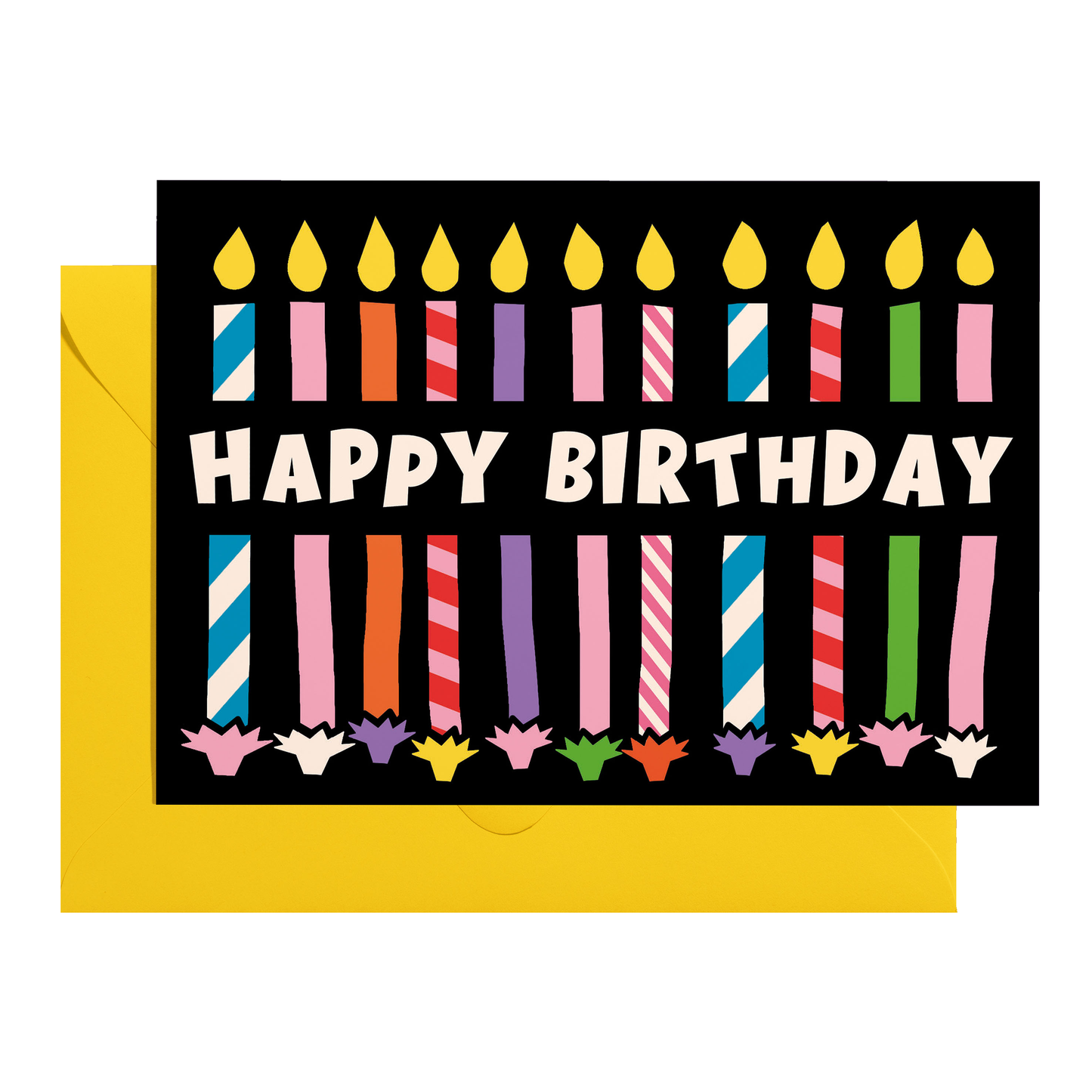 Kaleidoscope Candles Greeting Card