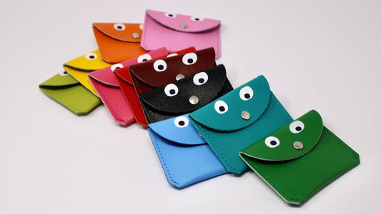 Ark Colour Design Turquoise Googly Eye Mini Money Coin Purse